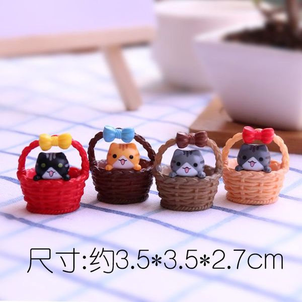 

est kawaii anime car decoration accessories interior chic cute flower basket cat a set of four decor ornament decorations