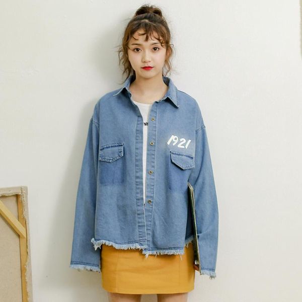 

women's jackets fashion digital printed denim jacket, Black;brown