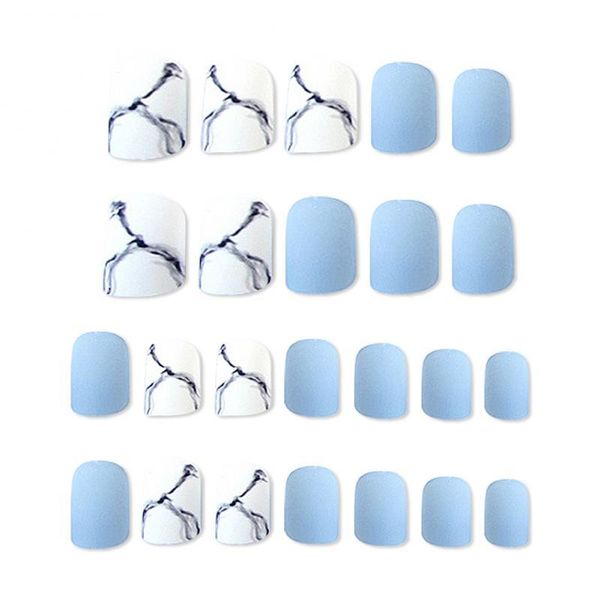

24pcs fake nail full cover nail-painted fashion finished patch art accessories nails tool tslm1 false, Red;gold
