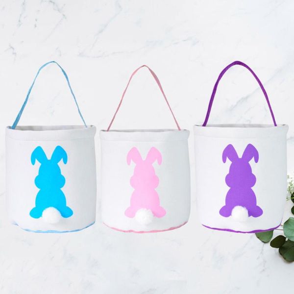 

3pcs round bottom creative party pouch candy storage bag easter gift bags portable (blue, pink, purple, 1pcs ea wrap