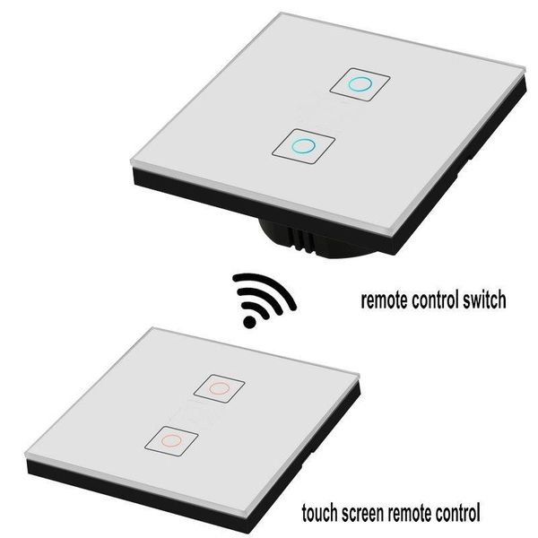 

smart home control eu/uk standard wireless remote touch switch 1 gang/2 gang/3 gang rf433 wall light screen transmitter switches