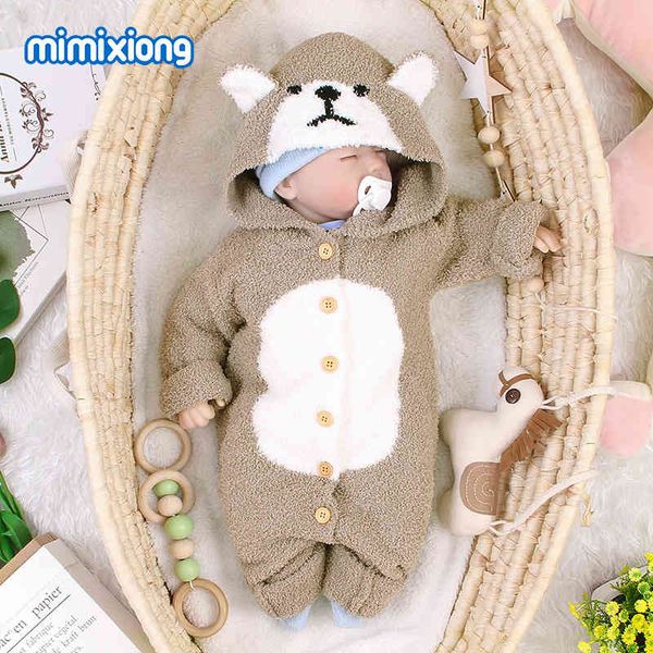 

factory wholesale autumn new khaki brown bear bodysuit baby creeper, Blue