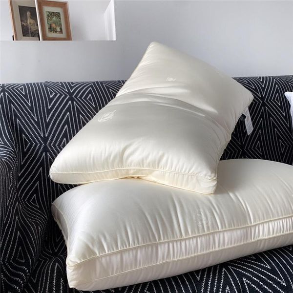 

pillow quality plant microfiber neck core five-star el high-end breathable sleep