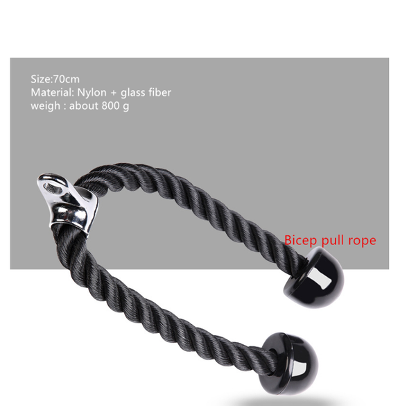 

in/outdoor fitness equipment accessories biceps pull ropes (double rope) heavy triceps rope chest shoulder arm strength