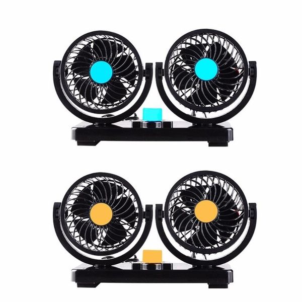 

electric car use ventilation fan head shaking small truck cooling conditioner 12v 24v rotating vehicle fans