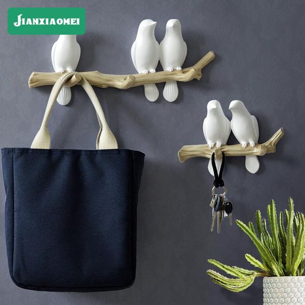 

hooks & rails wall decorations home accessories living room hanger resin bird key kitchen coat clothes towel hat handbag holder