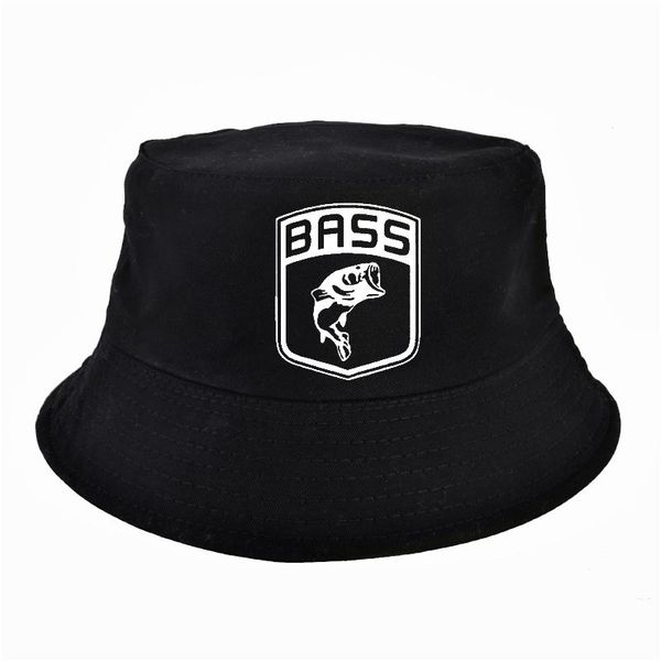 

cloches men women bass fish fishing letter printing bucket hats fashion summer outdoor hunting fisherman bob cap