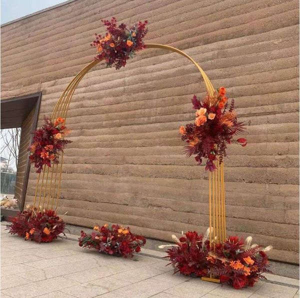 

wedding props line lead iron arch scene stage layout window decoration party
