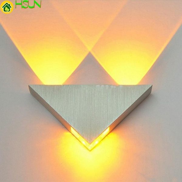 

triangle led modern wall lamp originality a living room bedroom bedside background corridor aisle ktv lantern color