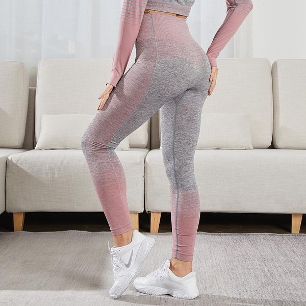 

women's leggings gym woman seamless stretch pants fitness workout clothing push up running sweatpants, Black