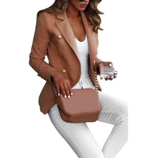

women's suits & blazers drop plus size women solid color lapel button blazer long sleeve suit jacketÂ coat, White;black