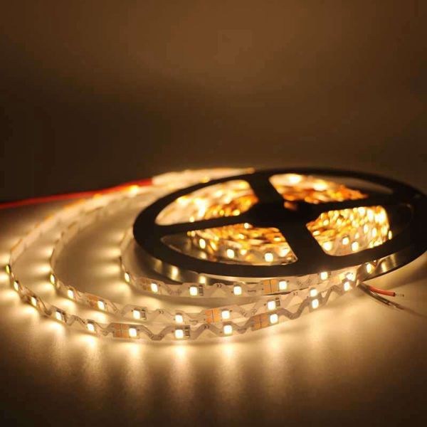 50 mt/los einfarbige flexible led-streifen 12 V nicht wasserdicht 60 led/m 2835 smd S form led-streifen licht