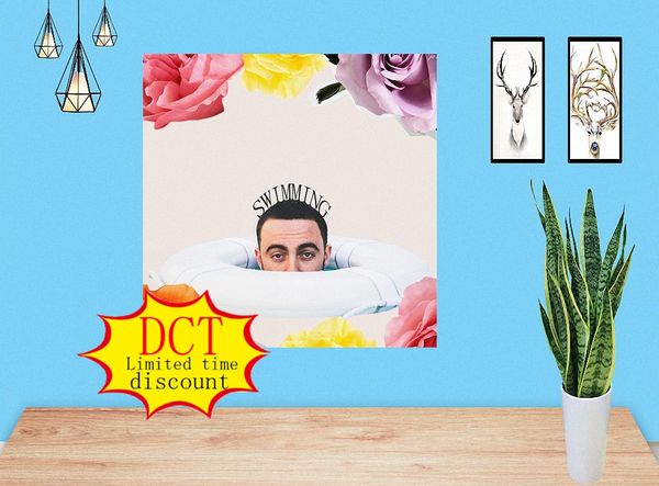 

mac miller swimming album poster music cover silk art print