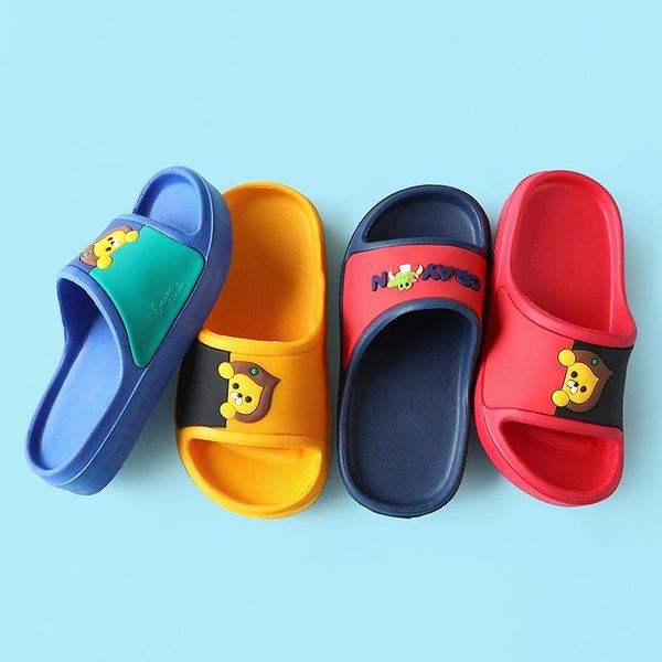 

children's slippers antiskid cartoon cute soft bottom girl's indoor household boys' baby women shoes, Black