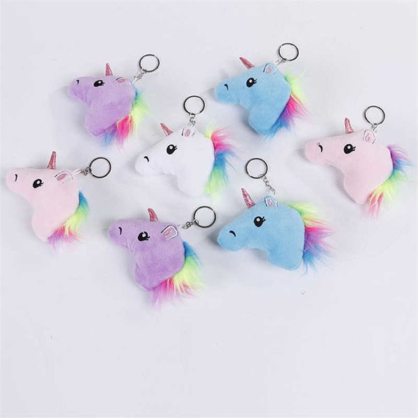 

7cm stuffed animal horse unicorn plush keychain toy kid party gift doll