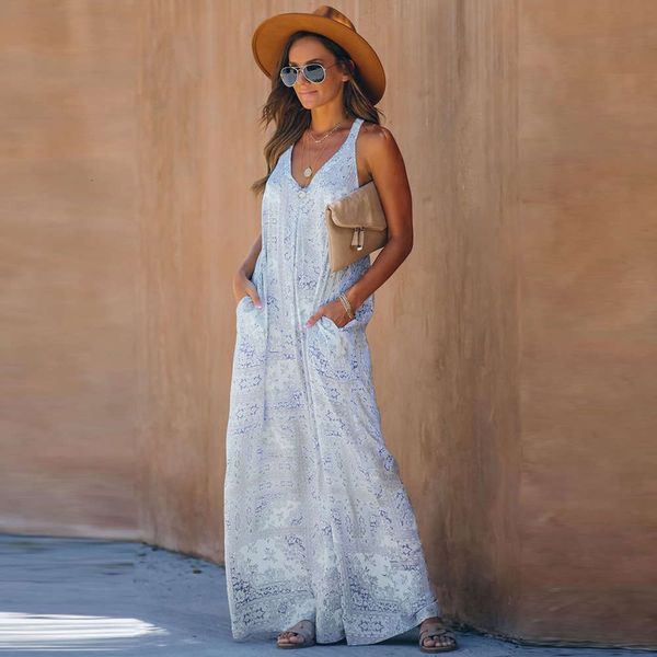 

summer simple open back dress feminine v-neck long skirt, Black;gray