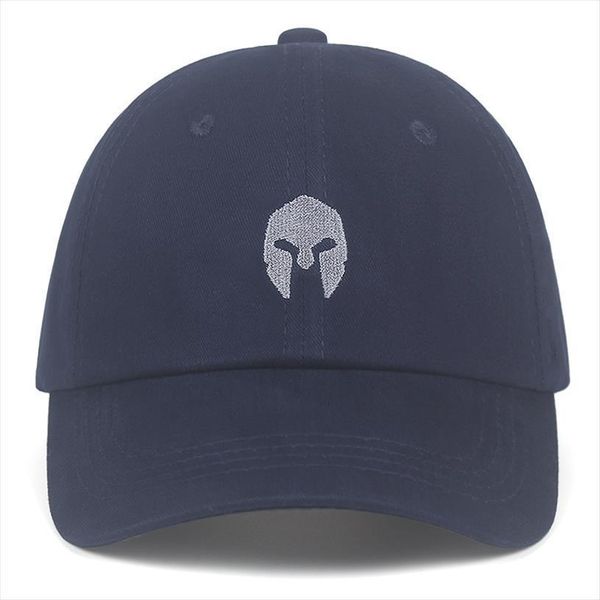 

dad hat ghost recon wildlands nomad cosplay skull embroidery dark blue baseball cap, Blue;gray