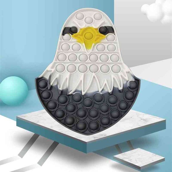 

september new white head carving rat killing pioneer decompression toy silicone children's deskparent-child interactive bubble music