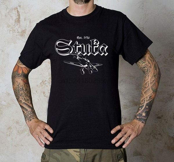 

men's t-shirts x wwii luftwaffe ju 87 stuka t-shirt original maladjusted design - nice, White;black