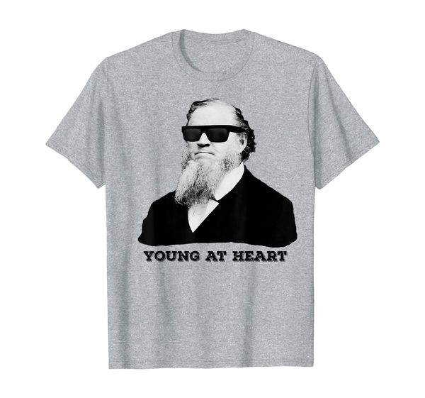 

Brigham Young at Heart Funny LDS Utah Prophet T-Shirt, Mainly pictures
