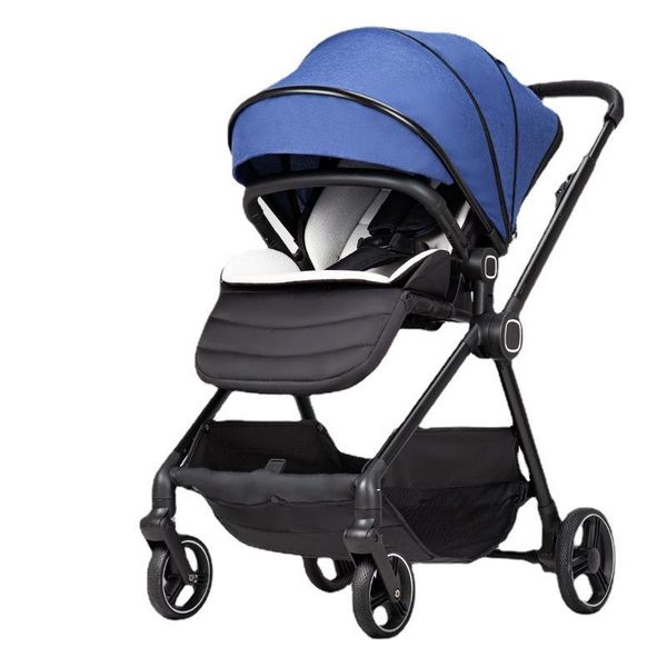 

strollers# baby stroller is light and high landscape can sit lie two-way portable children's car net pram