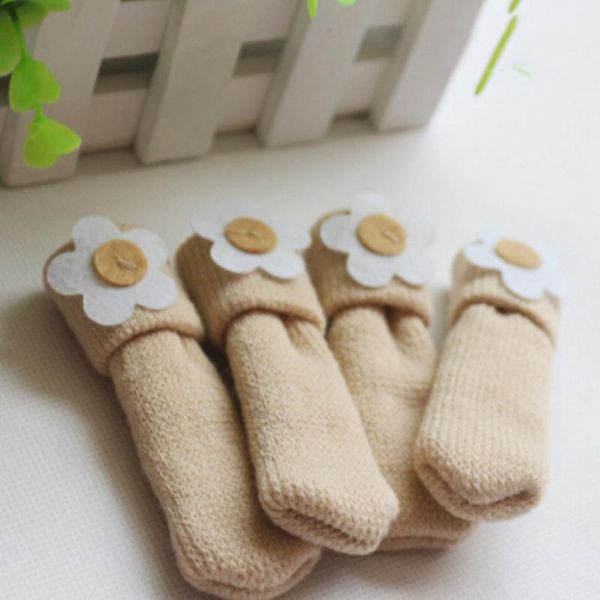 

pcs /lot of the soft chair knitting booties table mats and chairs shackle legs protective sleeve covers