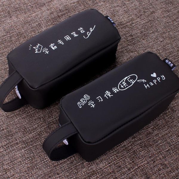 

korean version of the creative xueba pencil bag simple men and women junior high school students large capacity small fresh bags