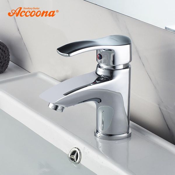 

bathroom sink faucets accoona basin faucet bath chrome water mixer white tap brass deck mounted a9003