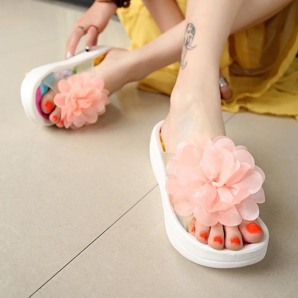 

slippers womens comfy platform low wedge heel buckle slide sandals, Black