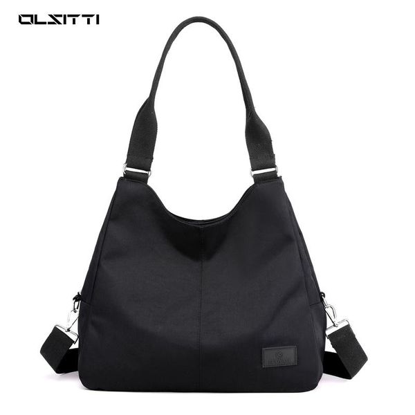 

waterproof nylon shoulder bag for women 2021 large capacity all-purpose shopping female travel handbag evening bags