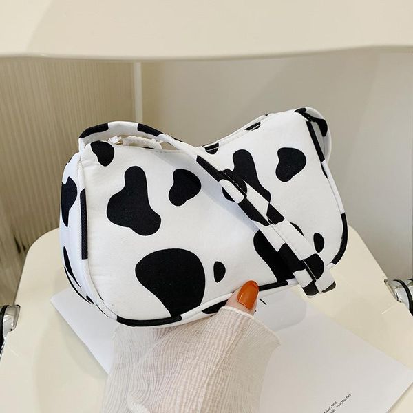 

evening bags animal pattern print canvas shoulder underarm bag vintage ladies small purse handbags casual all-match fashion women square