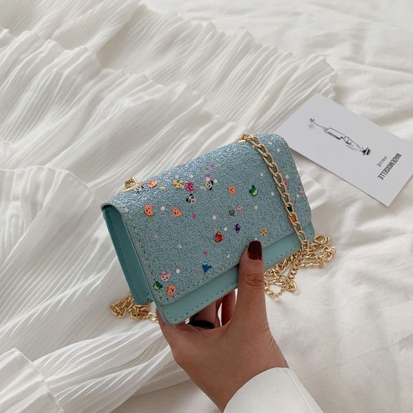 

evening bags summer women fashionable shoulder korean version of the messenger bag handbag chain wild printing