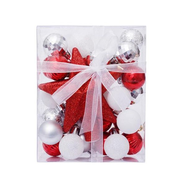 

colorful christmas pendant tree ornaments balls holiday hanging decorations star decorative suit party decoration
