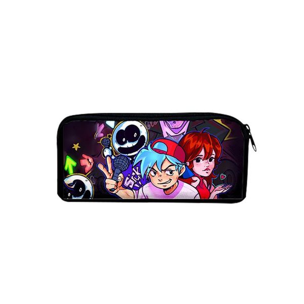 

backpack friday night funkin oxford cloth pencil case office student pencilcase cute canvas bag school supplies pen box kawaii