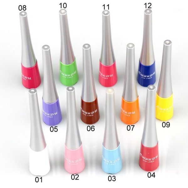 

colorful liquid eyeliner quick dry waterproof eyes makeup cosmetic tool women shine beauty tslm11
