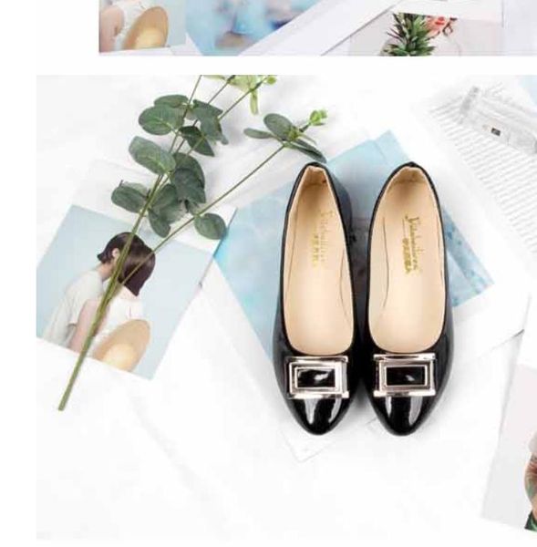 

women's shoes in spring and autumn flat bottom pointed end @012179, Black