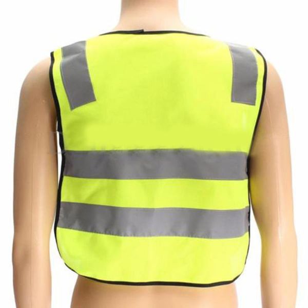 

back support traffic children reflective reflector vests clothing jacket kids safety security high visibility road, Black;blue