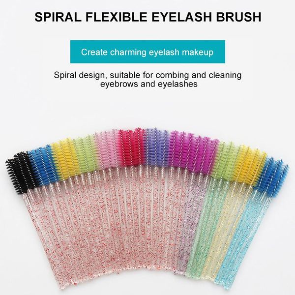 

false eyelashes eyelash extension disposable eyebrow brush mascara wand applicator spoolers eye lashes cosmetic brushes set makeup tools