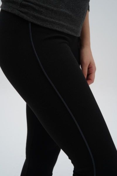 

women's leggings black winter casual minimizer steel knitted