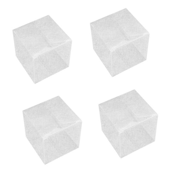 

10pcs transparent single macarons storage boxes candy packing box party supplies for chocolate cookies donut gift wrap