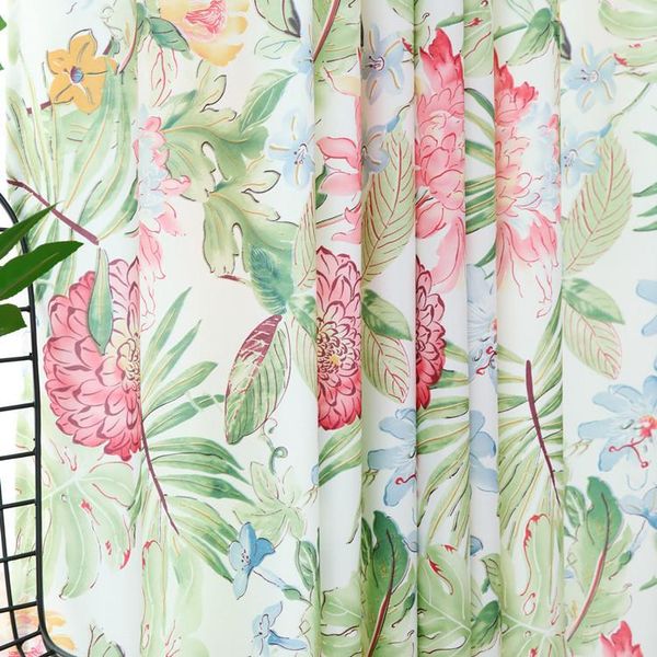 

curtain & drapes blue leaf curtains for living room printed velvet bedroom tulle