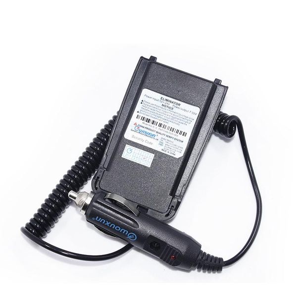 

walkie talkie original wouxun kg-uv8d 12v-24v car charger battery eliminator for plus kg-uv8e portable radio