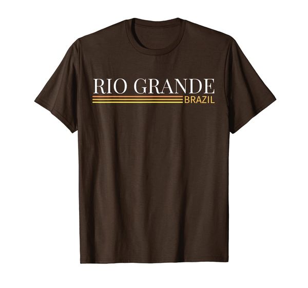 

rio grande brazil t-shirt, White;black