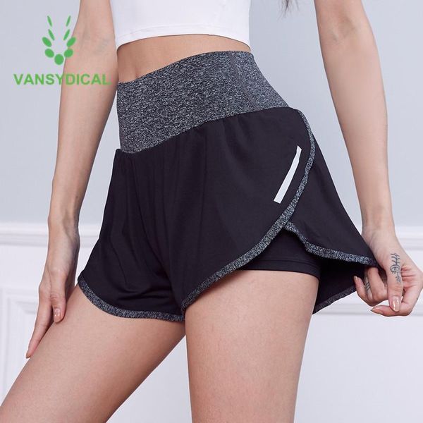 

yoga outfit athletic gym shorts 2 in 1 women sports running high-waist quick dry fitness workout jogging with liner