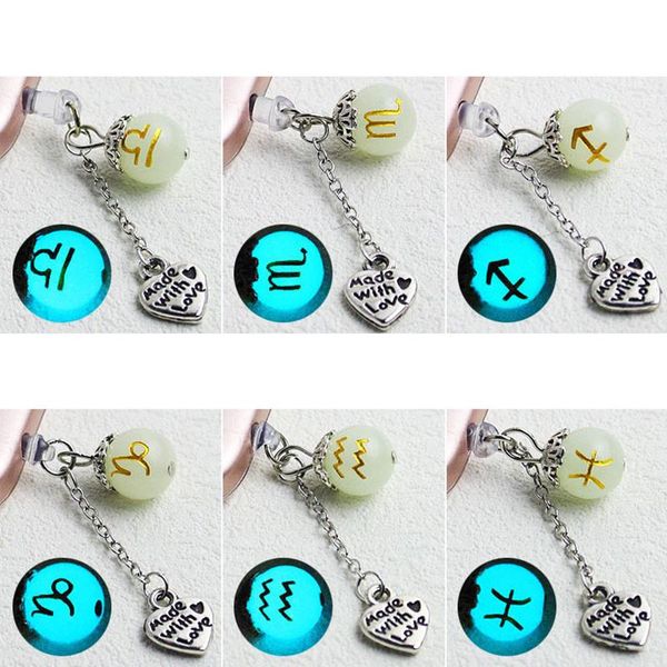 

applicable to 3.5mm headphone jack mobile phone tablet dustproof plug luminous constellation pendant beautiful cell anti-dust gadgets