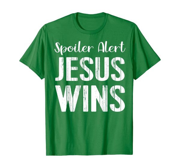 

Spoiler Alert Jesus Wins Shirt Christian Religious Bible God T-Shirt, Mainly pictures