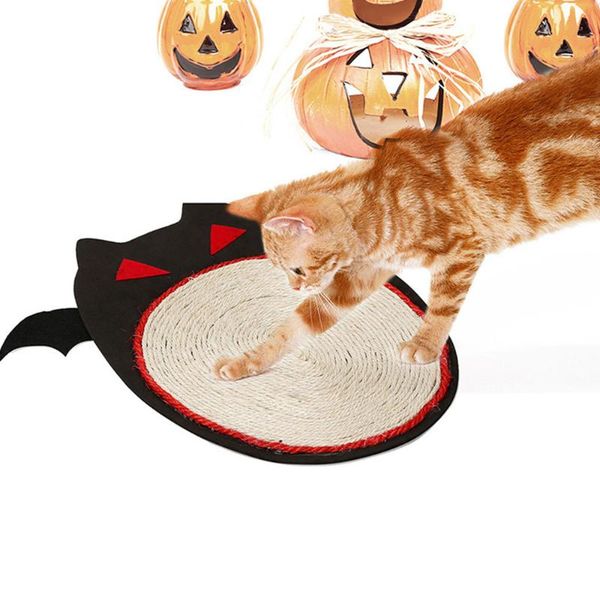 

cat furniture & scratchers cute halloween bat scratcher kitten mat protector sisal scratch board pet play toys