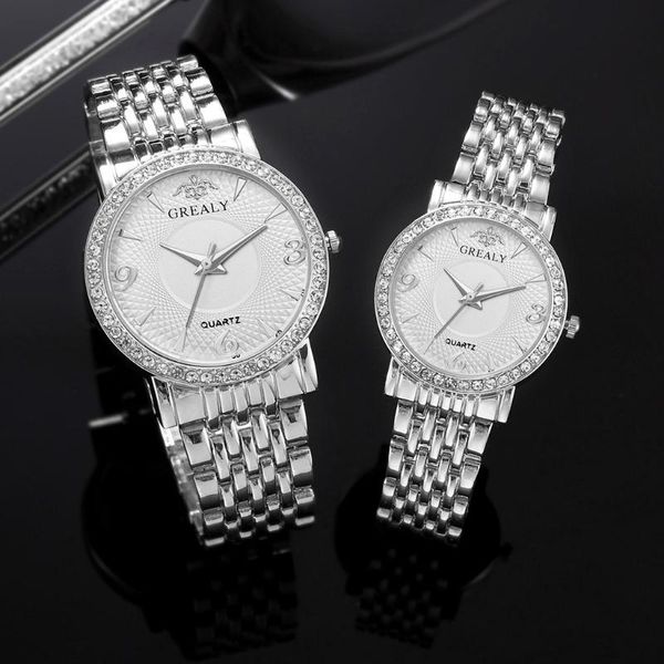 

wristwatches couple watch mens watches quartz women clock ladies dress wristwatch fashion casual lovers a3863, Slivery;brown