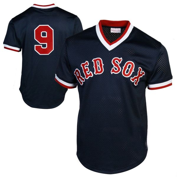 

custom bp jersey ted williams baseball mitchell ness vintage men women kids youth baseball jersey, Black