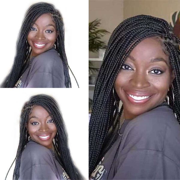 

wig monochrome high temperature silk dyeable fashion dirty braid wig, Black